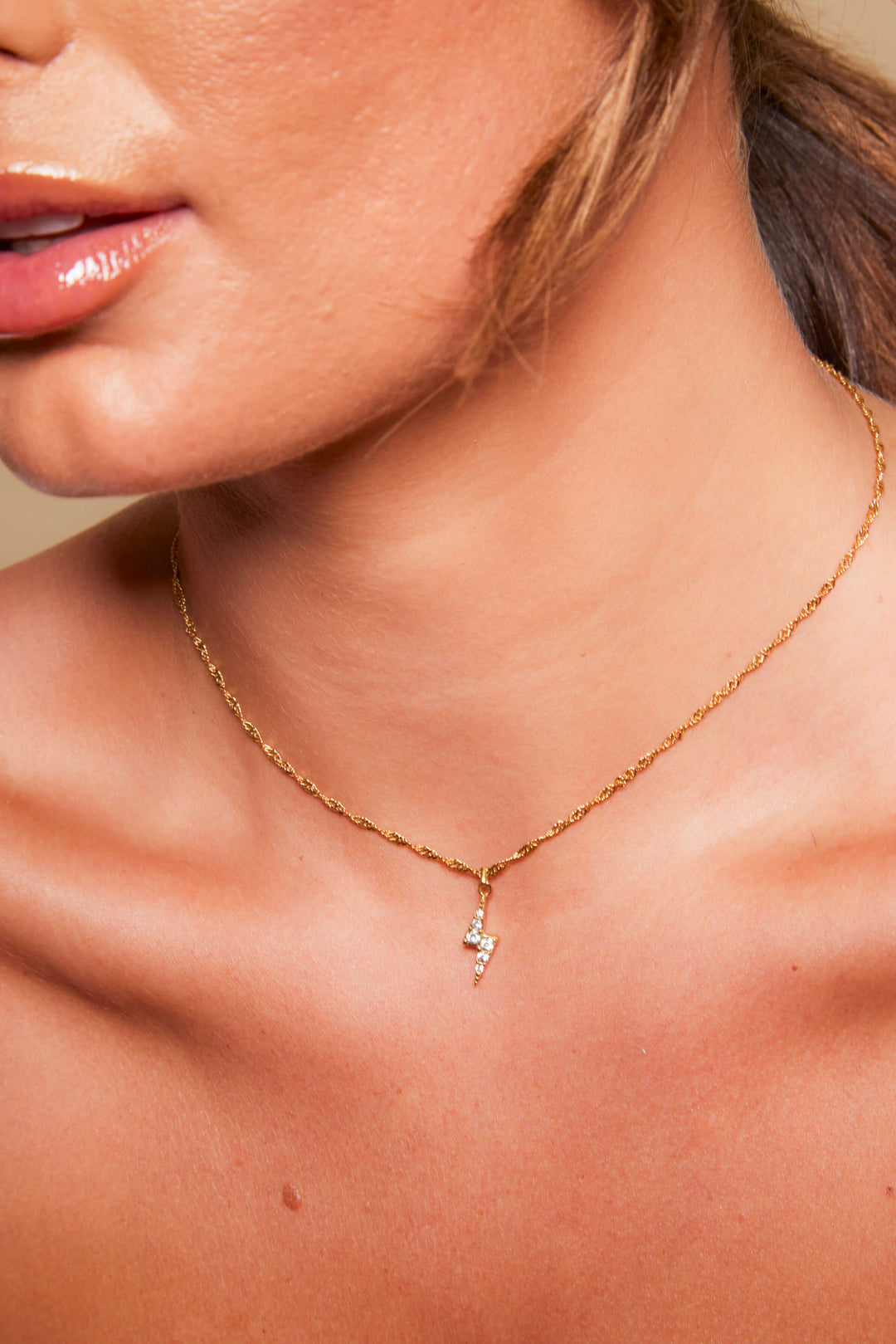 Lightening bolt necklace